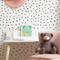 Speckles Wallpaper in Monochrome