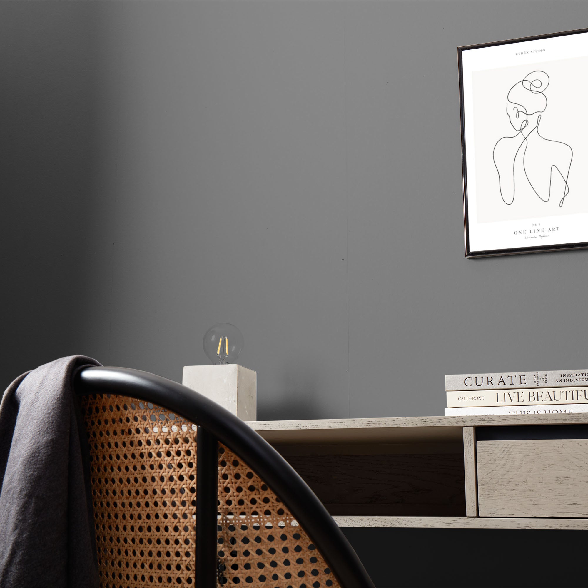 Steel Smoke Matt Emulsion Paint I Love Wallpaper