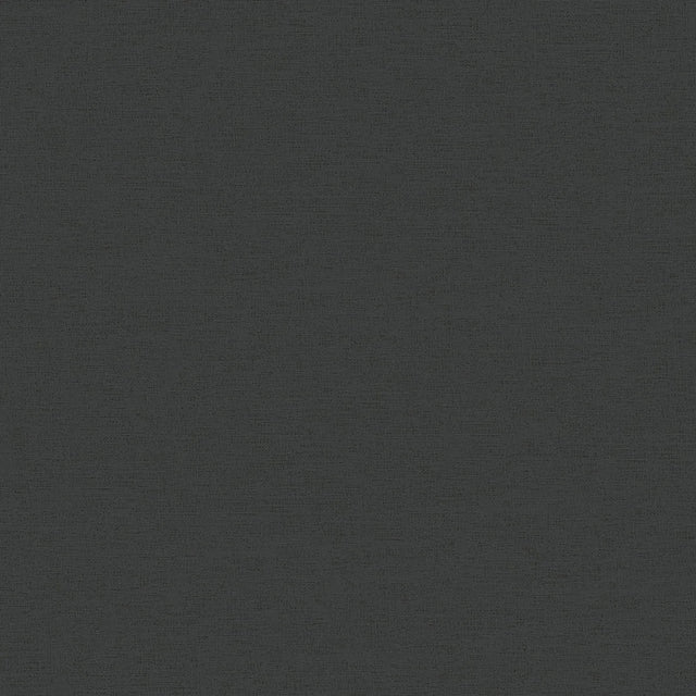 Textured Linen Effect Wallpaper in Black
