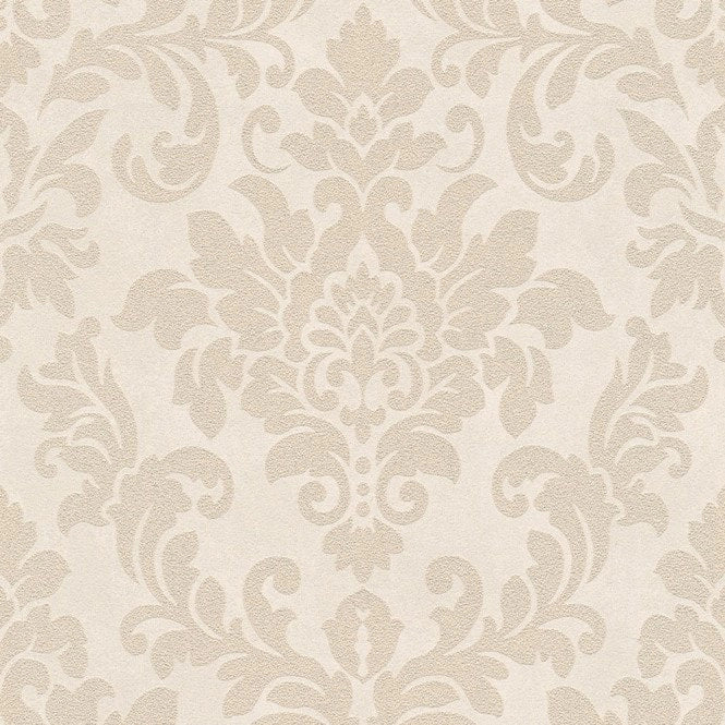 Diamonds Damask Glitter Wallpaper Beige, Cream