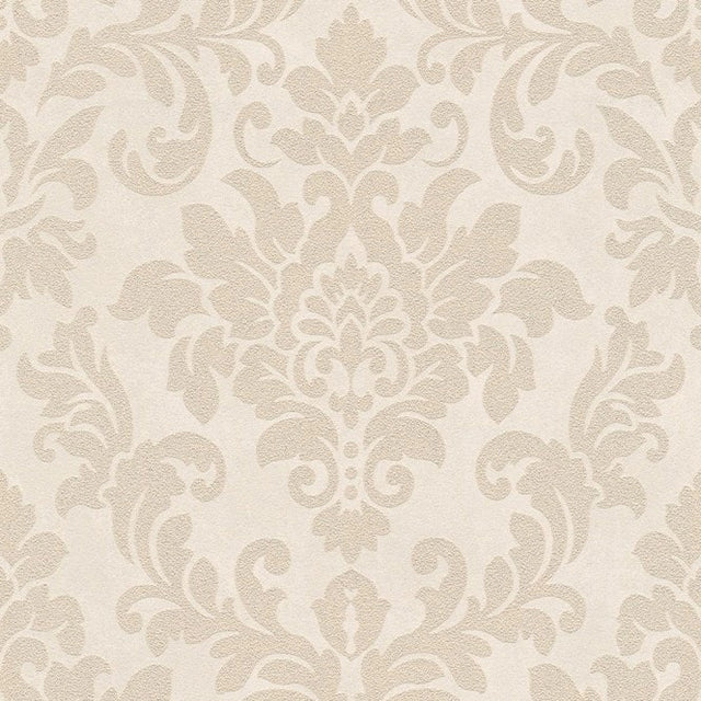 Diamonds Damask Glitter Wallpaper Beige, Cream
