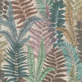 Fern Foliage Wallpaper in Multicolour on Beige