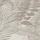 Fern Foliage Wallpaper in Grey on Beige