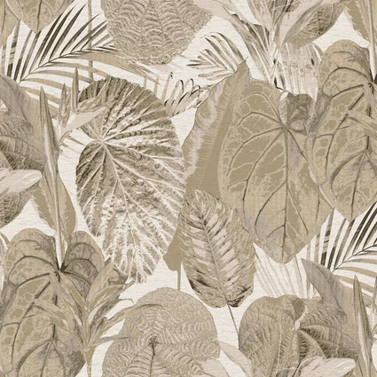 Exotic Oasis Wallpaper in Beige