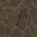 Exotic Oasis Wallpaper in Chocolate Brown