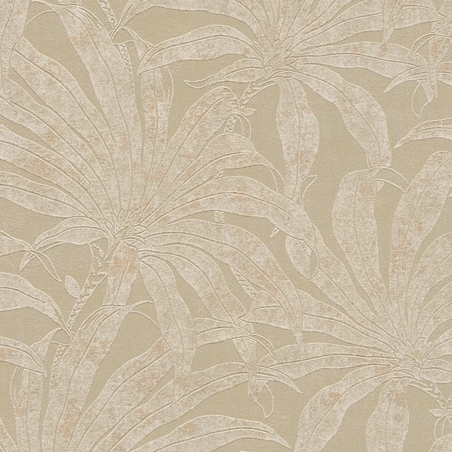 Gentle Palms Wallpaper in Beige