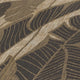 Midnight Leaves Wallpaper in Brown on Beige