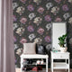 Painted Peonies Wallpaper in Multicolour