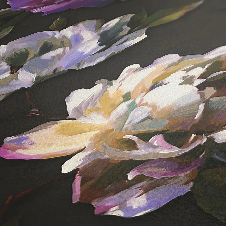 Painted Peonies Wallpaper in Multicolour