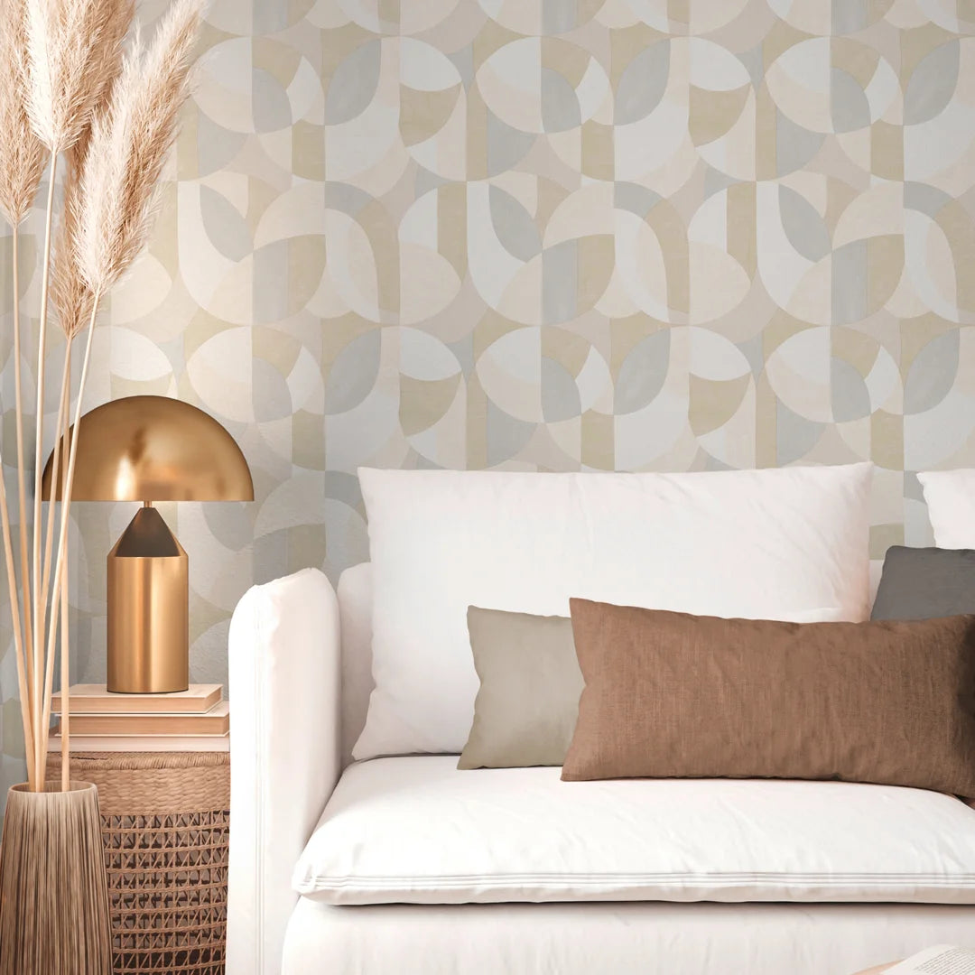 Vintage Visions Wallpaper in Soft Neutrals