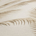 Metallic Palms Wallpaper in Cream