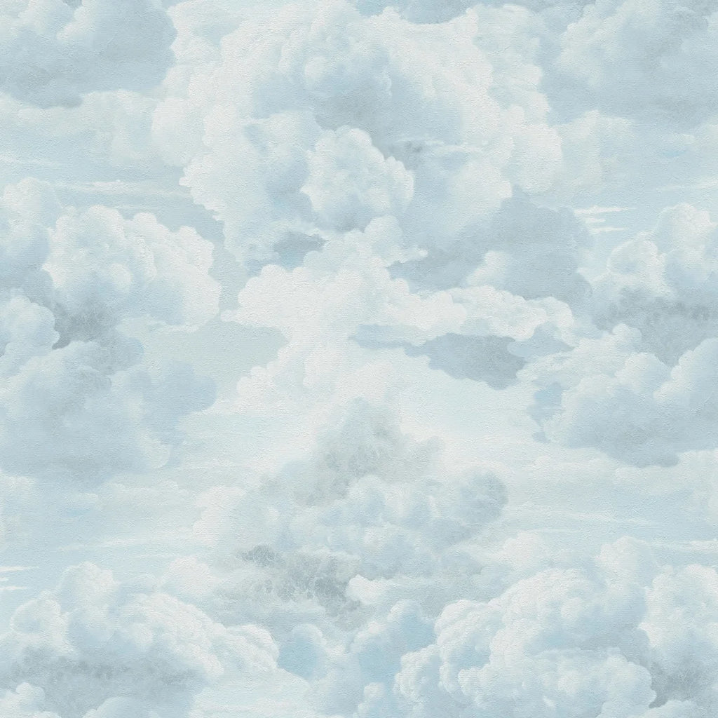 Cloudy Dreams Wallpaper in Blue