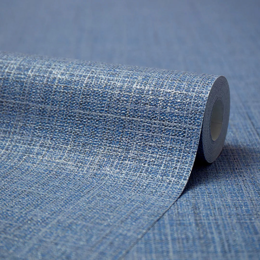 Navy blue fabric striped wallpaper texture seamless 11591