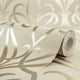 Camden Damask Wallpaper in Cream and Gold