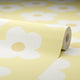 Ditsy Daisy Wallpaper in Lemon Yellow