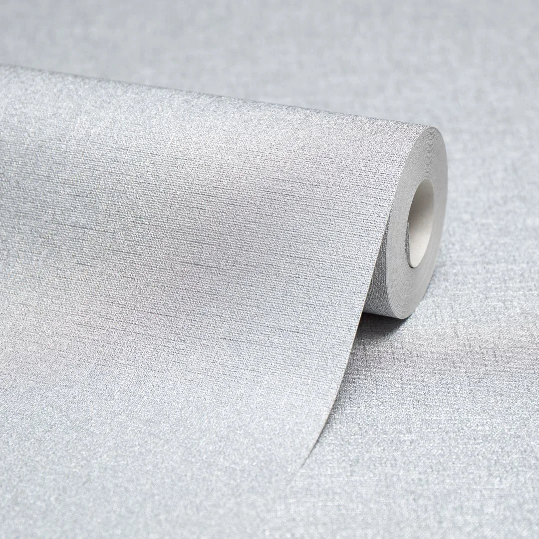 Raze Metallic Wallpaper in Silver