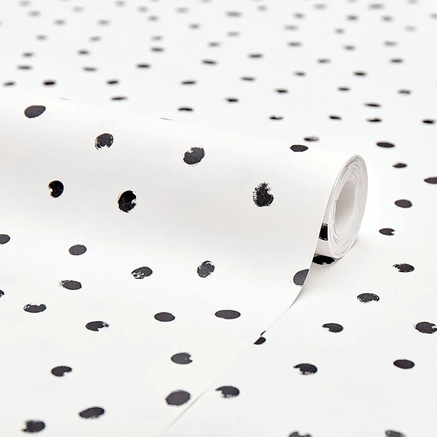 Speckles Wallpaper in Monochrome
