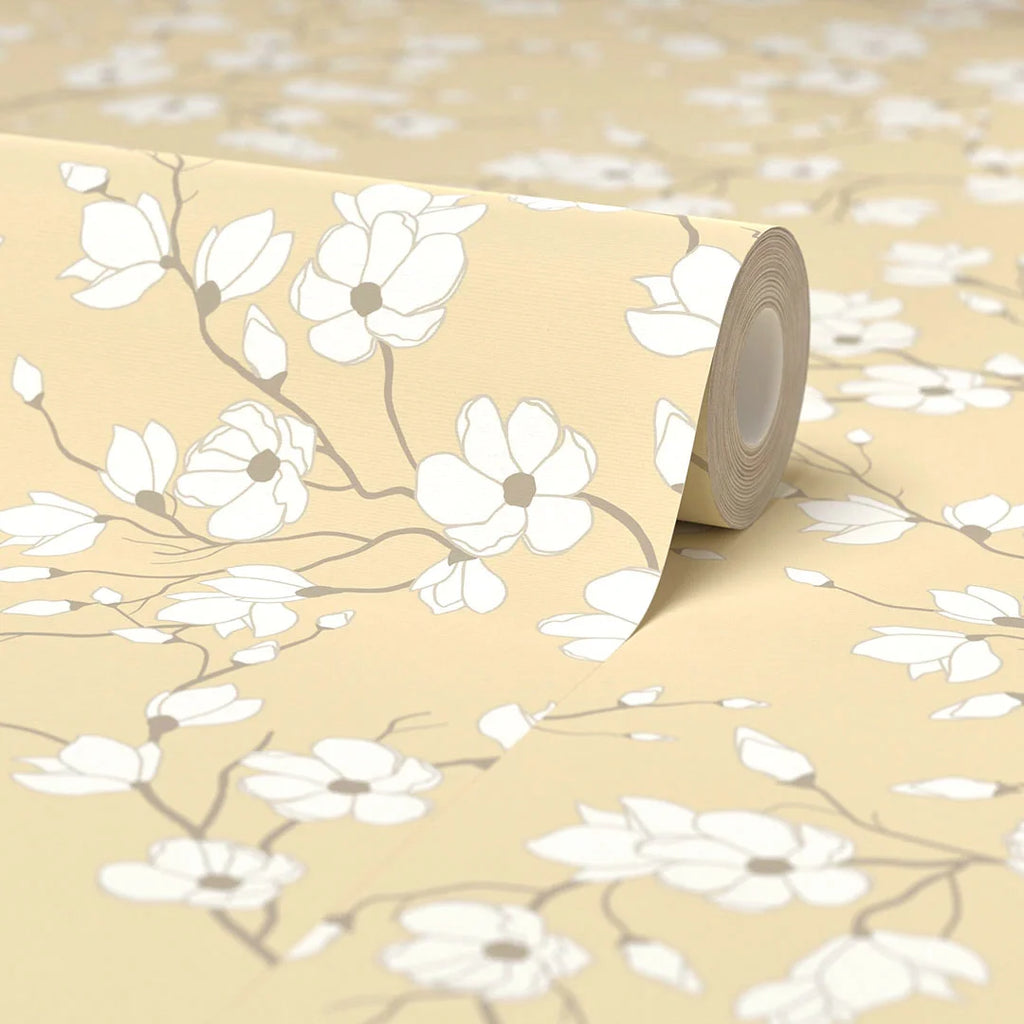 Spring Blossom Wallpaper in Yellow