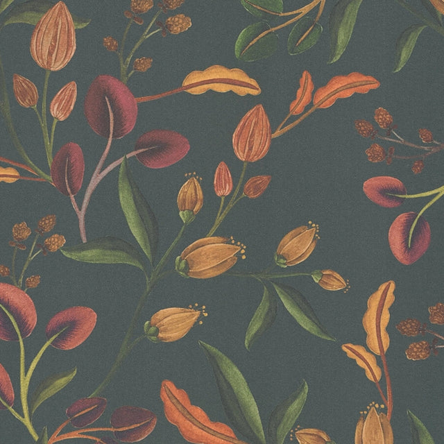 Meadow Muse Wallpaper in Charcoal