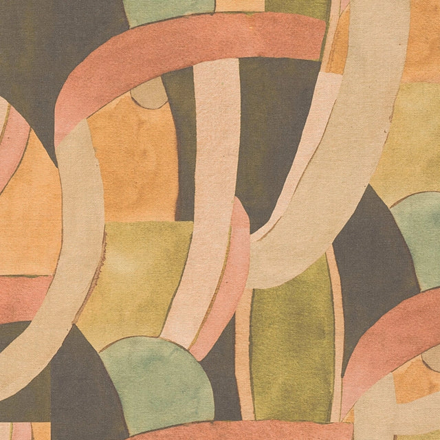 Lucid Flow Wallpaper in Multicolour Earthy Tones