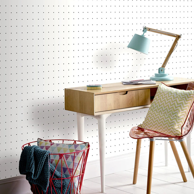 Wipe Clean Dot Grid Wallpaper