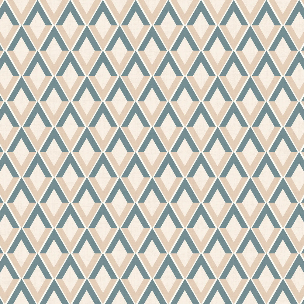 Abstract Chevrons Wallpaper in Cool Tones