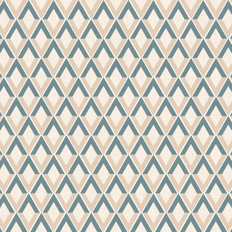Abstract Chevrons Wallpaper in Cool Tones