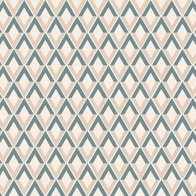 Abstract Chevrons Wallpaper in Cool Tones