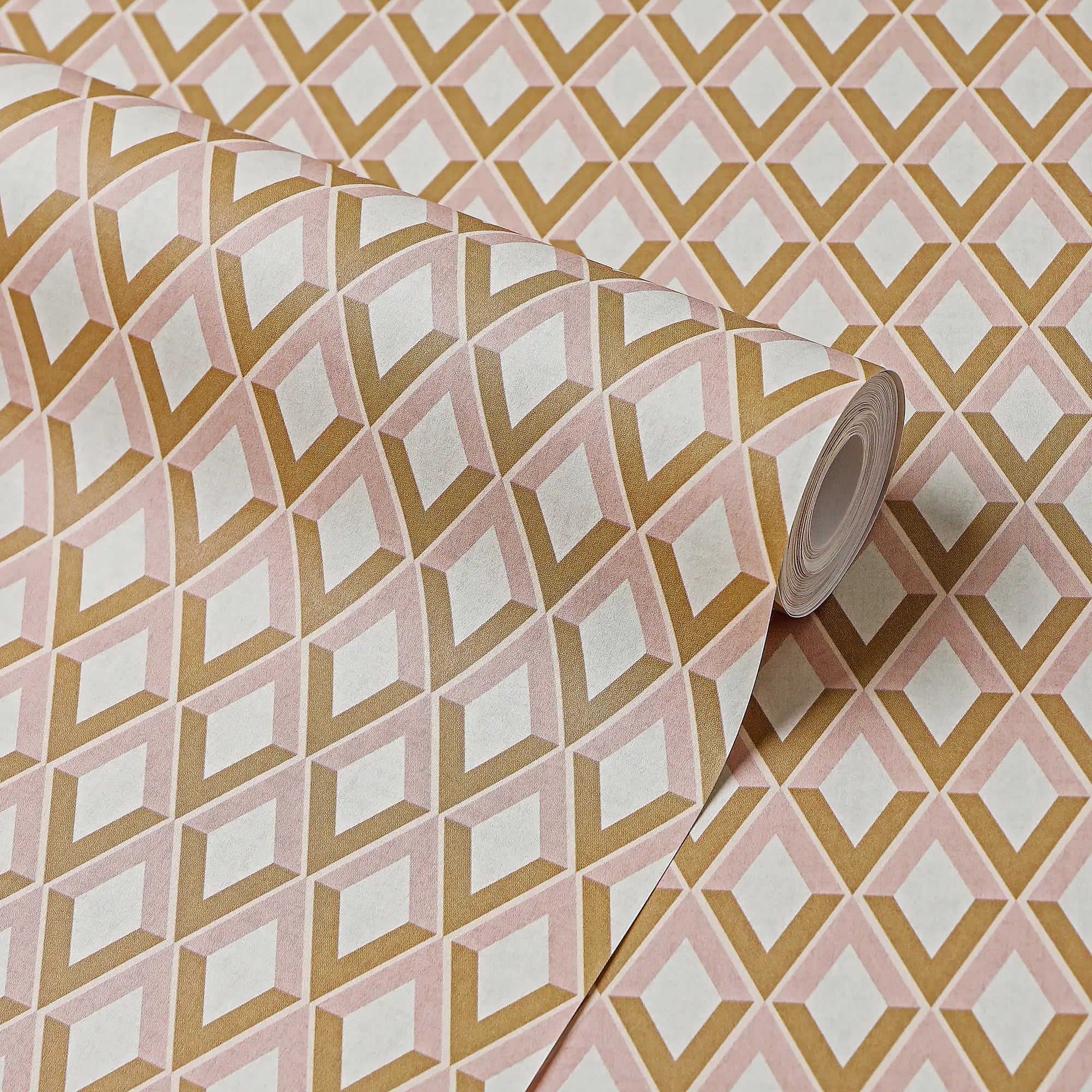Abstract Chevrons Wallpaper in Warm Tones