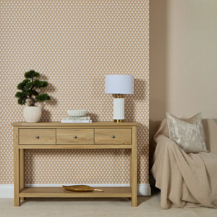 Abstract Chevrons Wallpaper in Warm Tones