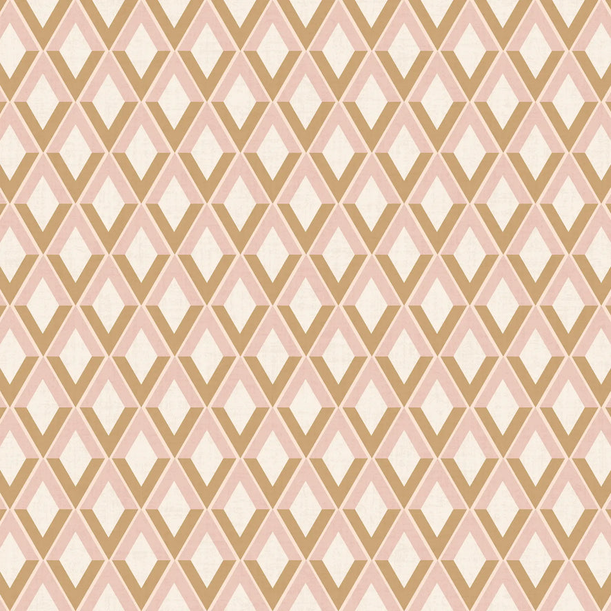 Abstract Chevrons Wallpaper in Warm Tones