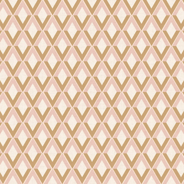 Abstract Chevrons Wallpaper in Warm Tones