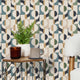 Abstract Circles Wallpaper in Cool Tones