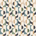 Abstract Circles Wallpaper in Cool Tones