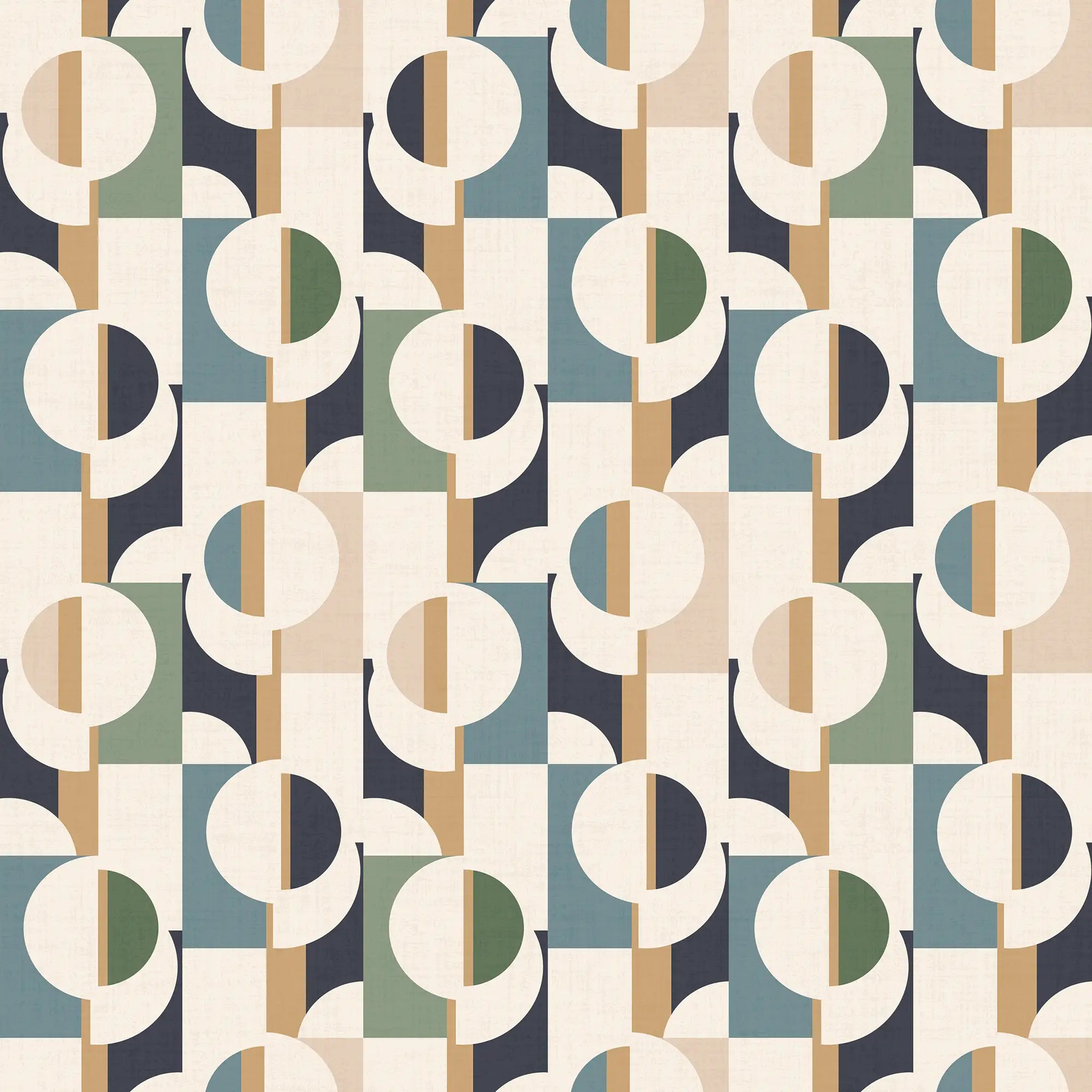 Abstract Circles Wallpaper in Cool Tones