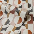 Abstract Circles Wallpaper in Warm Tones