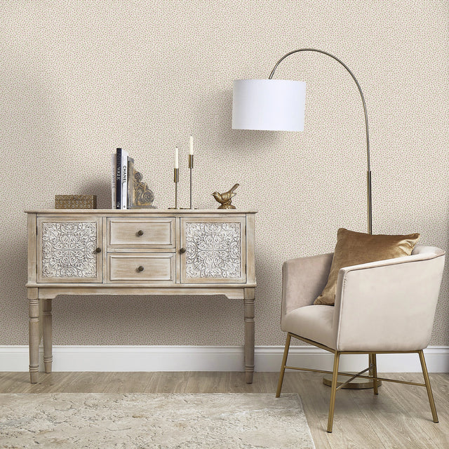 Apple Blossom Wallpaper in Cream