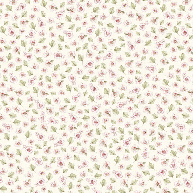 Apple Blossom Wallpaper in Cream