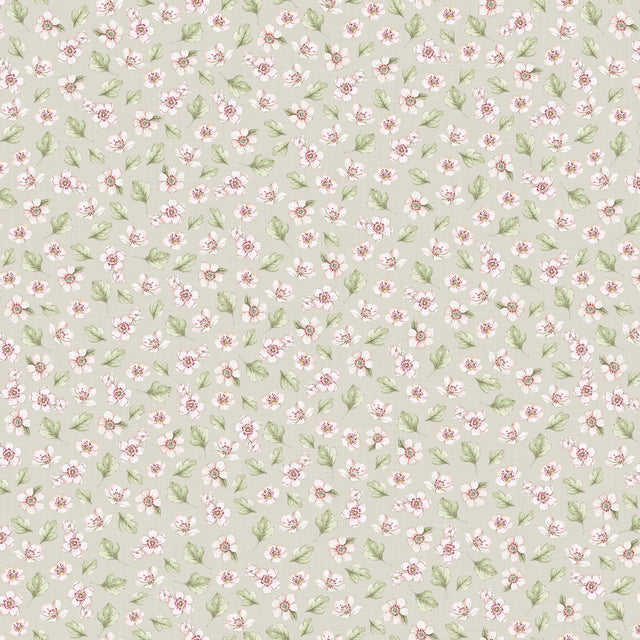 Apple Blossom Wallpaper in Soft Sage