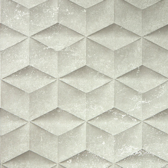 Architectural Concrete Wallpaper Beige and Gold