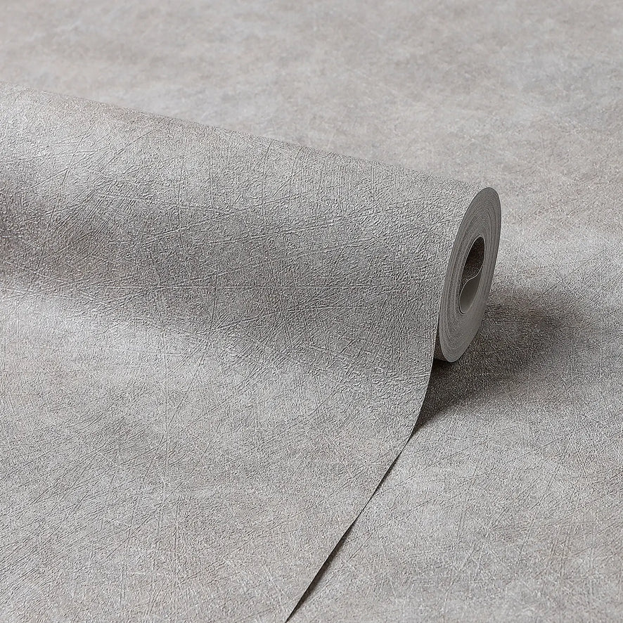 Arctic Grain Wallpaper in Light Grey