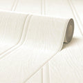 Beadboard Panel Wallpaper in Ivory Cream