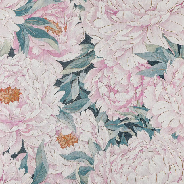 Beautiful Blooms Wallpaper in Pinks with Gold