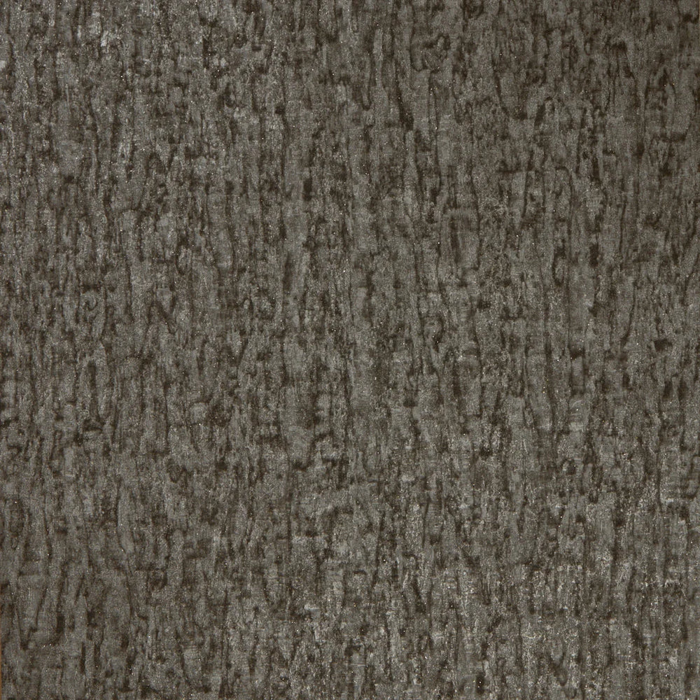Sample of Birch Metallic Wallpaper in Charcoal