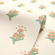 Boho Bouquet Wallpaper in Peach and Green