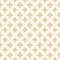 Boho Tile Wallpaper in Peach and Green