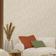 Broad Leaf Wallpaper in Almond Latte