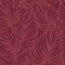 Broad Leaf Wallpaper in Ruby