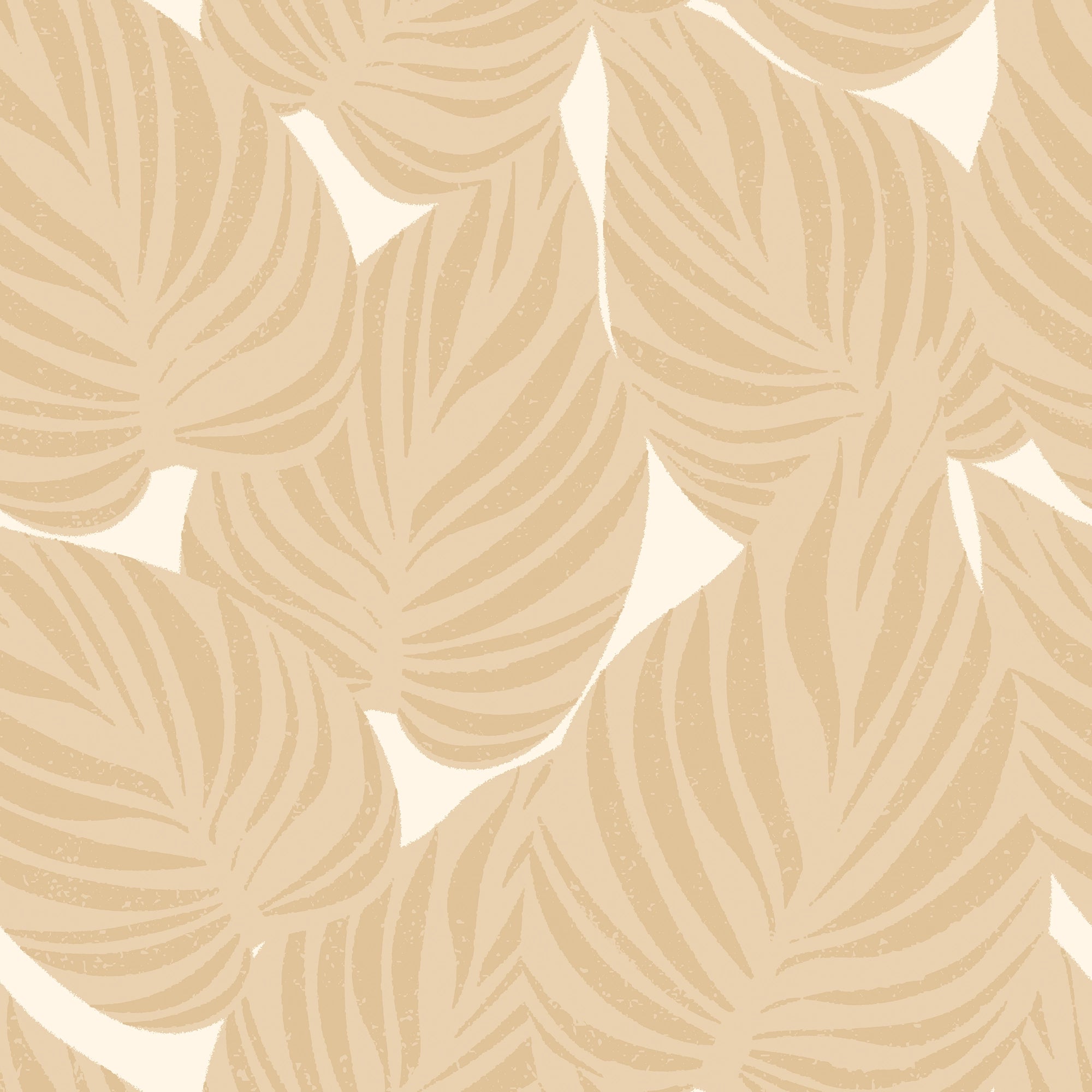 Broad Leaf Wallpaper in Caramel Latte