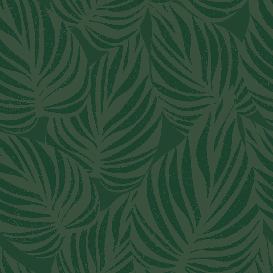 Broad Leaf Wallpaper in Jade